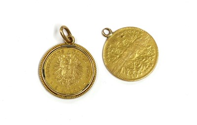 Lot 183 - An Austrian gold 10 corona coin