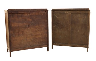 Lot 214 - A near pair of Cotswold School limed oak chests