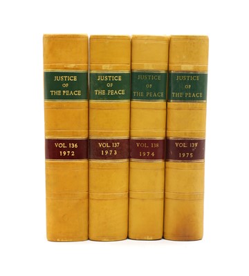 Lot 208 - A set of eight finely bound Justice of the Peace