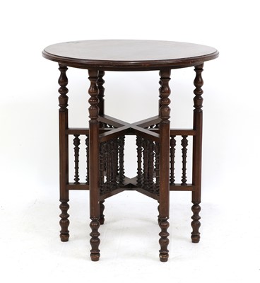 Lot 149 - A Moorish-style mahogany occasional table