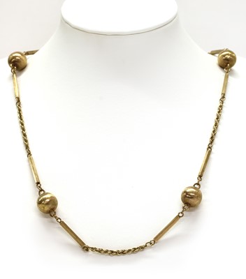 Lot 1245 - A 9ct gold necklace