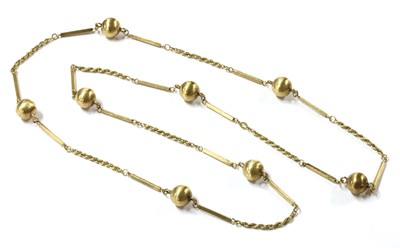 Lot 1245 - A 9ct gold necklace
