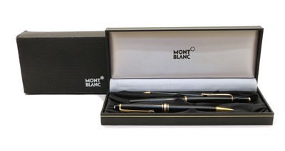 Lot 237 - A Mont Blanc fountain pen, ballpoint and propelling pencil