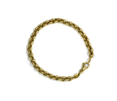 Lot 1229 - An Italian gold belcher link bracelet
