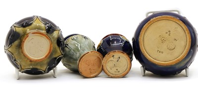 Lot 85 - Four miniature items of Doulton stoneware