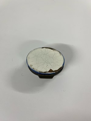 Lot 738 - A commemorative enamel patch box