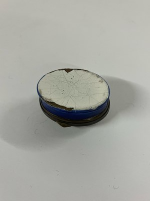 Lot 738 - A commemorative enamel patch box