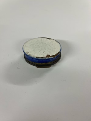 Lot 738 - A commemorative enamel patch box