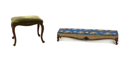 Lot 299 - Two Victorian mahogany stools
