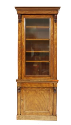 Lot 433 - A mid Victorian tall mahogany library cabinet