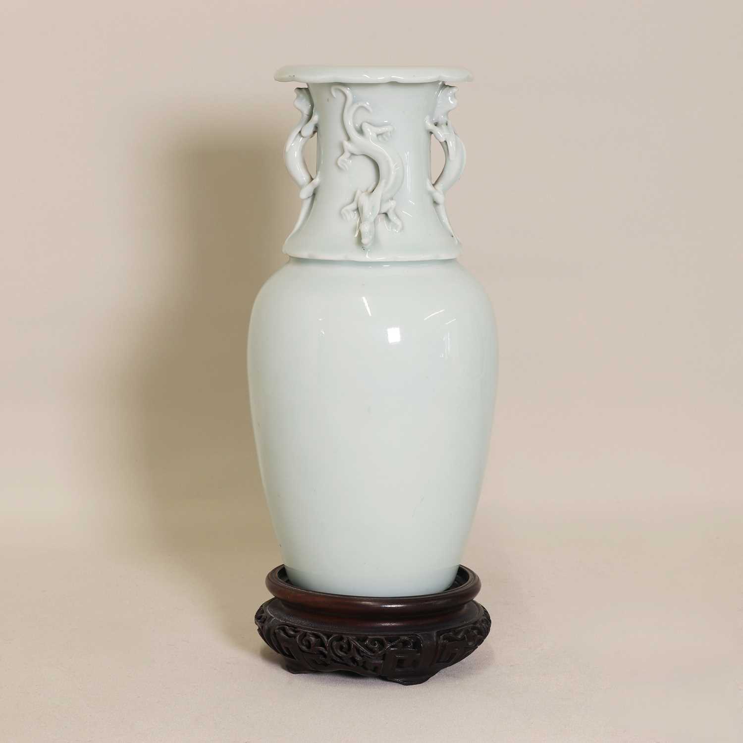Lot 55 - A Chinese celadon-glazed vase