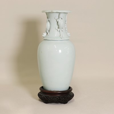 Lot 55 - A Chinese celadon-glazed vase