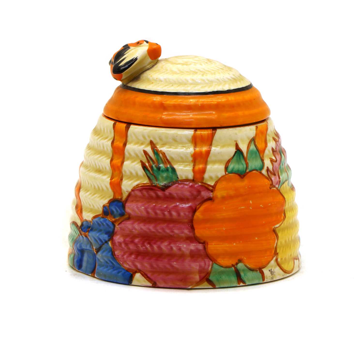 Lot 149 - A Clarice Cliff honey pot