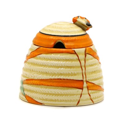 Lot 149 - A Clarice Cliff honey pot