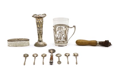 Lot 13 - A collection of silver and related items