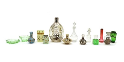 Lot 247 - A collection of scent bottles and jars