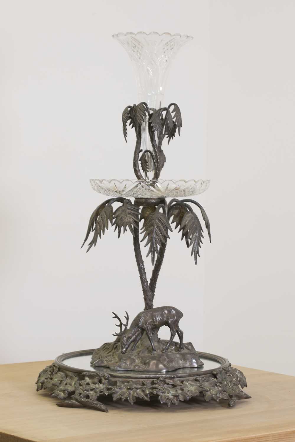 Lot 91 - A Victorian silver-plated centrepiece in the manner of Elkington & Co.