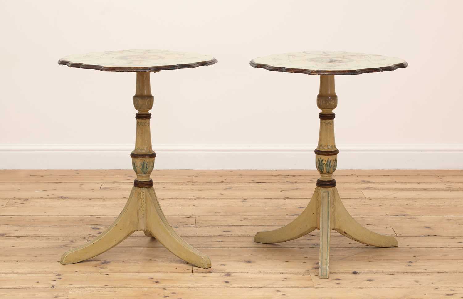 Lot 94 - A pair of Northern European side tables