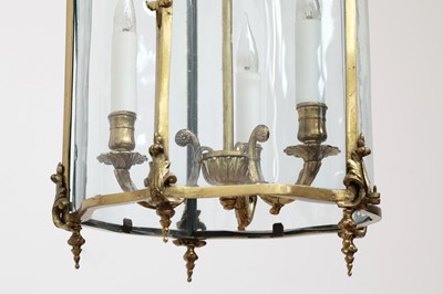 Lot 78 - A French Louis XV-style gilt-metal hall lantern
