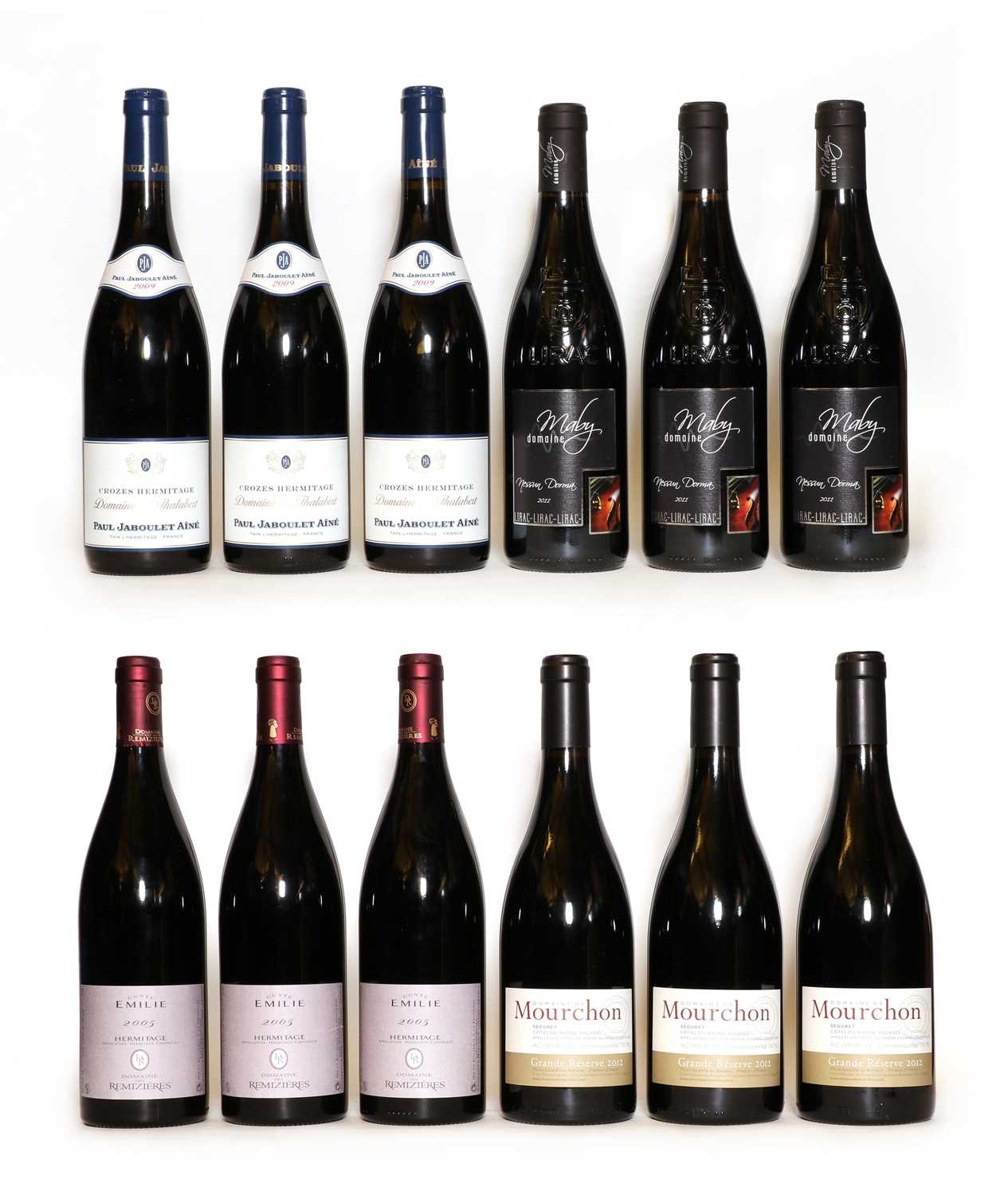 Lot 71 - Assorted Rhone red wines: Lirac, Nessun Dorma, Domaine Maby, 2011 (3) and nine various others