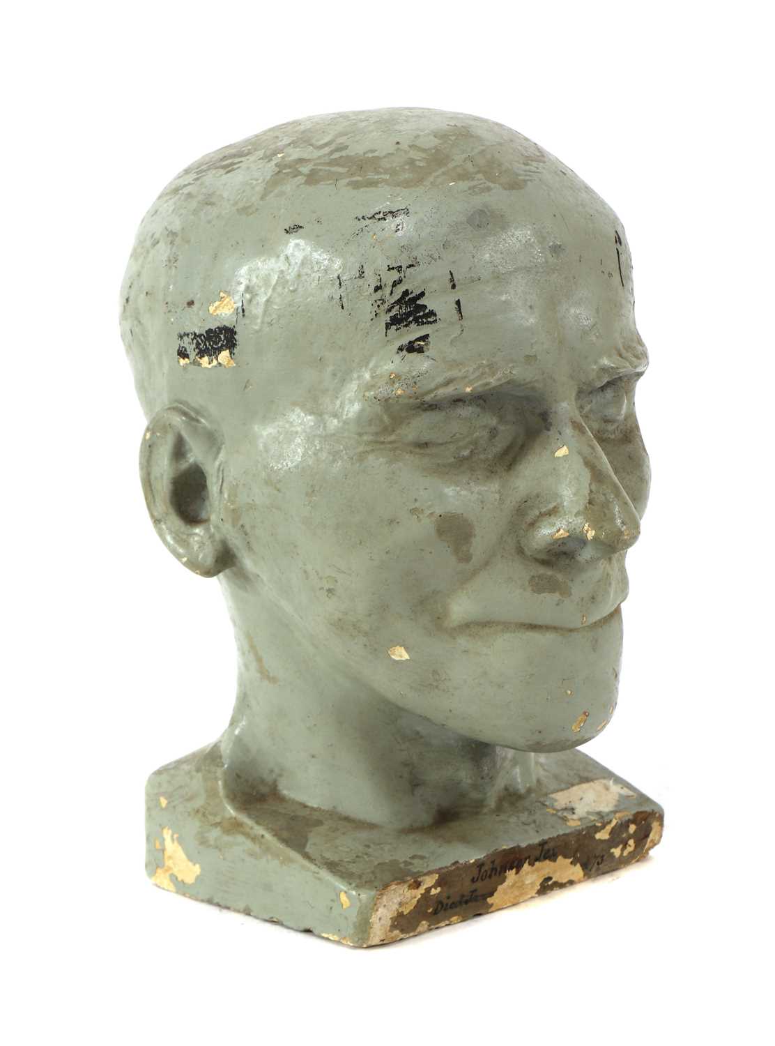 A Plaster Death Mask Bust of Johnson Jex | Barnebys