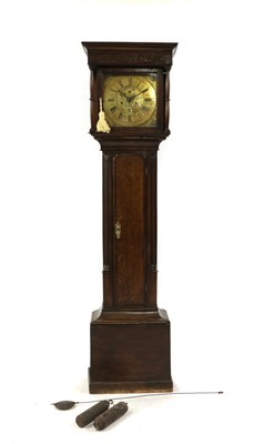 Lot 434 - A George III oak eight-day longcase clock