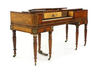 Lot 484 - A George IV mahogany square pianoforte