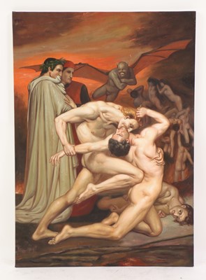 Lot 258 - DANTE AND VIRGIL AFTER WILLIAM-ADOLPHE BOUGUEREAU