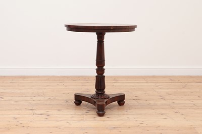 Lot 649 - An early Victorian rosewood lamp table