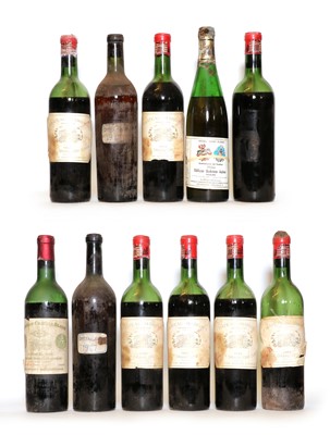Lot 227 - An assortment of wines Chateau Margaux, 1962 (7) and four various others