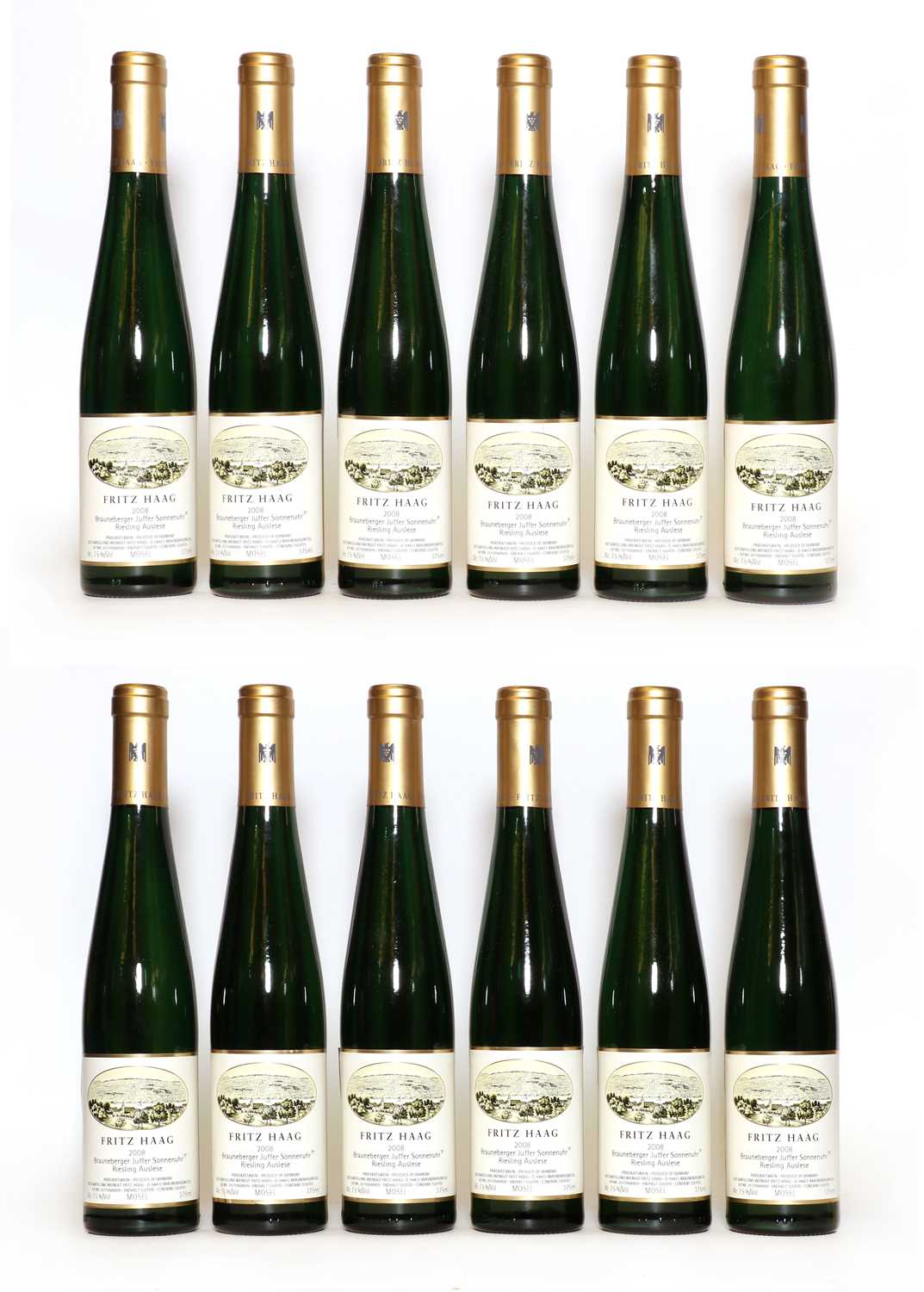 Lot 54 - Fritz Haag, Brauneberger Juffer Sonnenuhr, Riesling Auslese, 2008, half bottles (12)