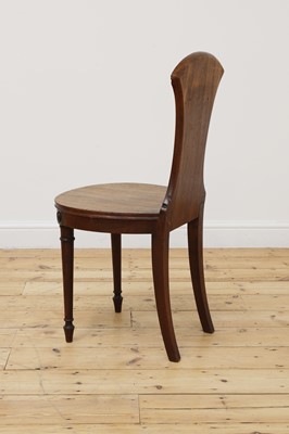 Lot 232 - A Regency mahogany hall chair