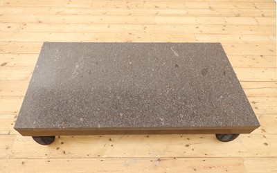 Lot 256 - A porphyry-topped rectangular low table