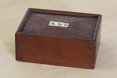 Lot 622 - A bone spelling set