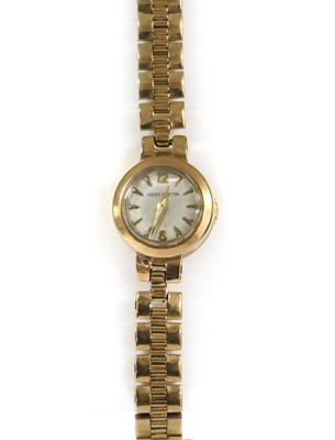 Lot 1319 - A ladies' 9ct gold Jaeger-LeCoultre mechanical bracelet watch