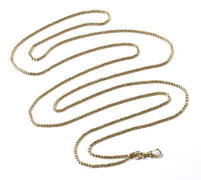 Lot 1022 - A gold Brazilian snake link guard chain