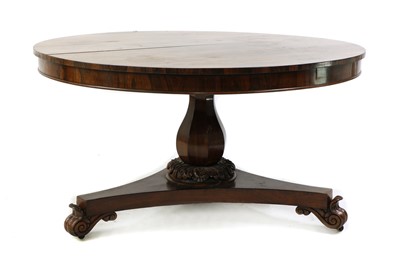Lot 285 - A William IV rosewood centre table