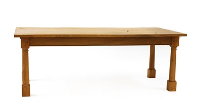 Lot 517 - A modern elm dining/kitchen table