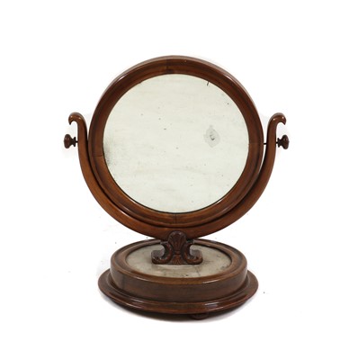 Lot 428 - A Victorian mahogany toilet mirror