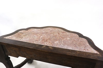 Lot 161 - A Chinese hardwood console table
