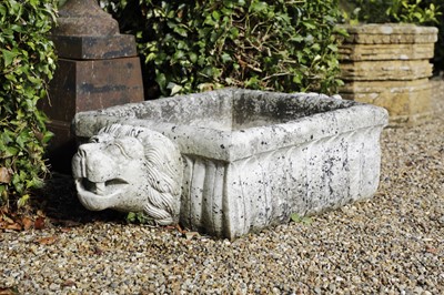 Lot 817 - A carved marble trough