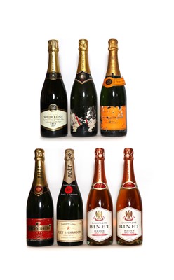 Lot 269 - A collection of non vintage Champagnes and sparkling wines