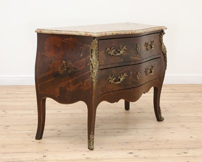 Lot 188 - A Napoleon III lacquered commode