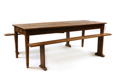 Lot 409 - A French provincial cherrywood table