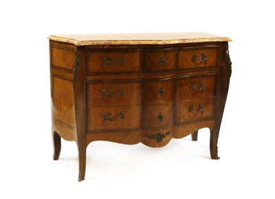 Lot 460 - A Louis XV-style parquetry commode