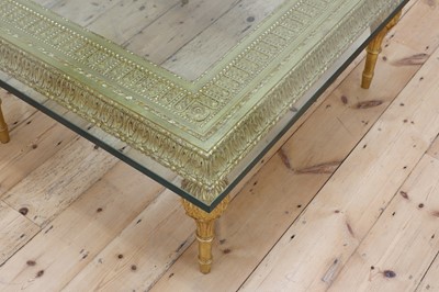 Lot 196 - A giltwood coffee table
