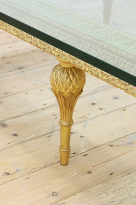 Lot 196 - A giltwood coffee table