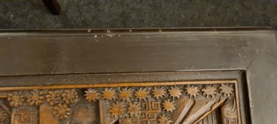 Lot 390 - A Chinese teak and camphorwood chest