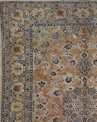 Lot 106 - A Persian silk rug