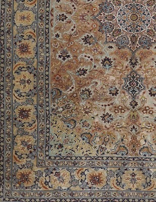 Lot 106 - A Persian silk rug